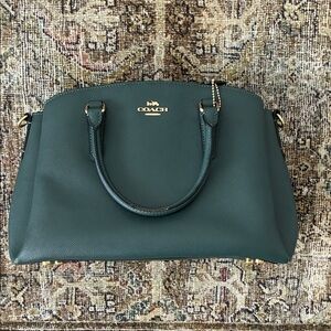 Coach Green Leather Handbag